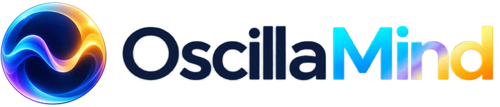 OscillaMind logo for light backgrounds